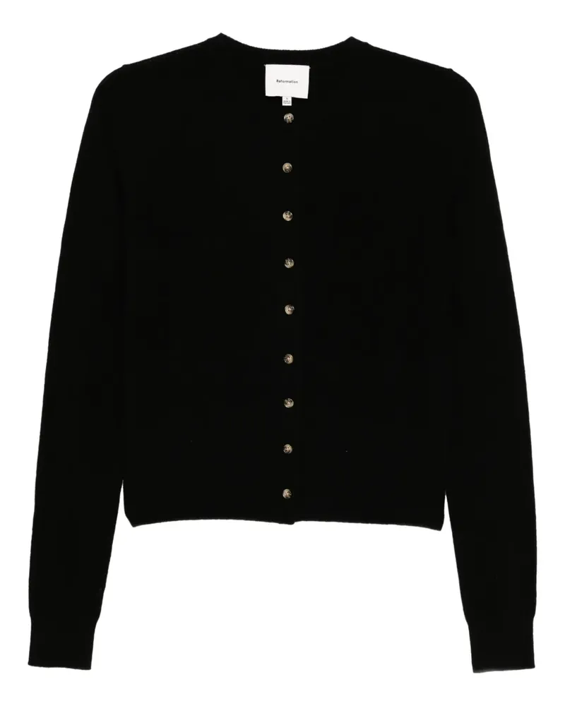 Reformation Farren Cardigan - Schwarz Schwarz