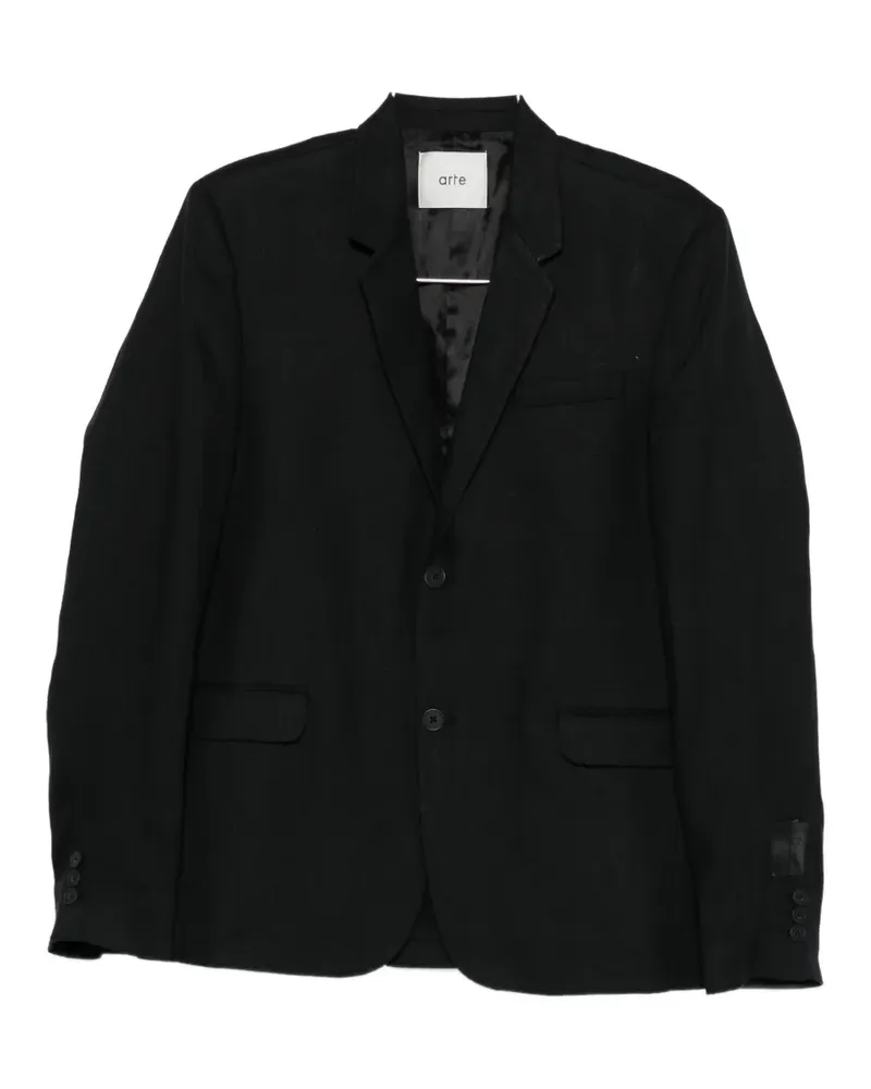 Arte Antwerp button blazer - Schwarz Schwarz