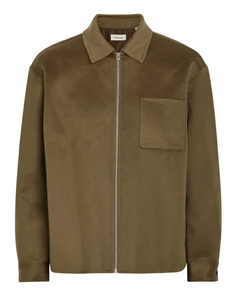 Frame Denim patch-pocket shirt jacket - Braun Braun