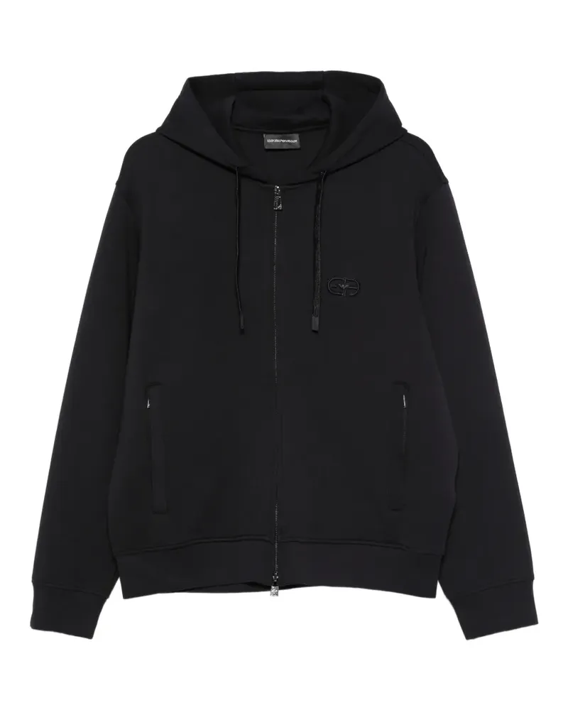 Emporio Armani Hoodie mit Logo - Schwarz Schwarz