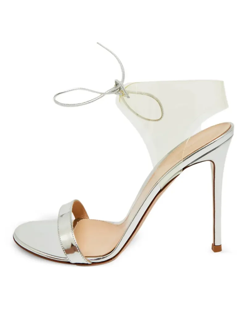Gianvito Rossi Sandalen mit Knöchelriemen - Silber Silber