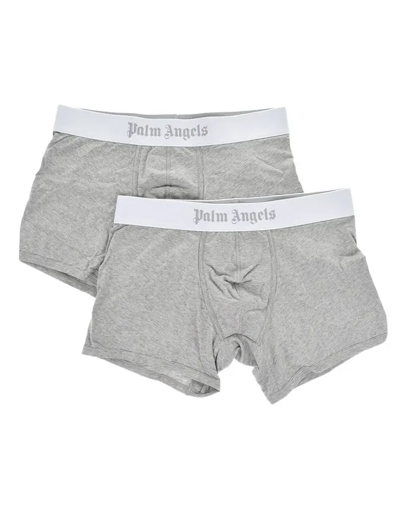 Palm Angels logo-waistband boxers (set of two) - Grau Grau