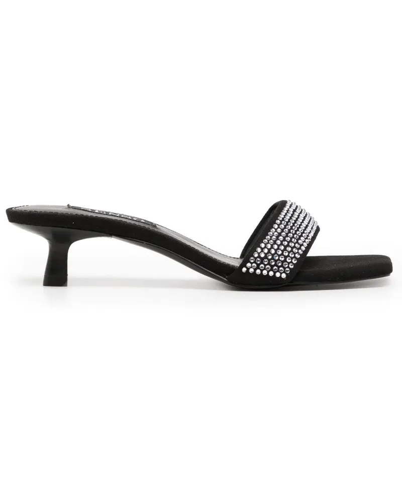 SENSO Tori Mules mit Kristallen 40mm - Schwarz Schwarz