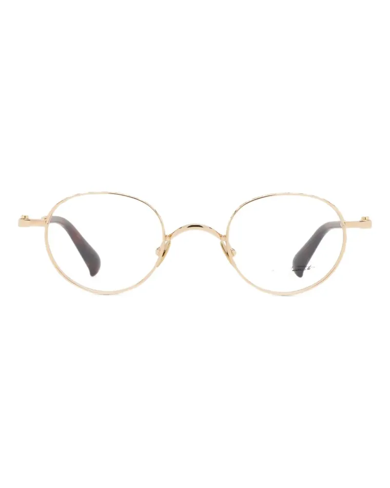 Yohji Yamamoto round-frame glasses - Gold Gold