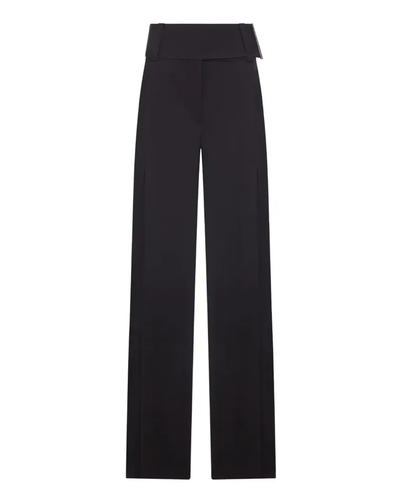 SPORTMAX belt wide leg trousers - Schwarz Schwarz