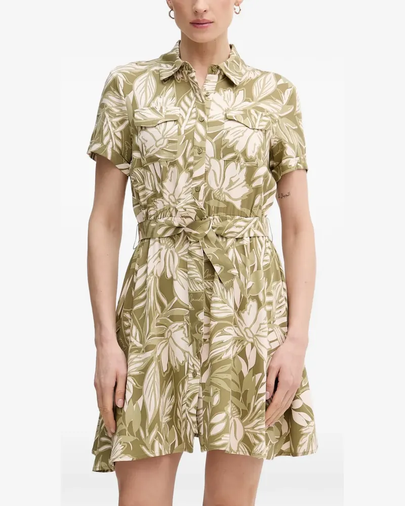 Gaudi Hemdkleid mit Blumenprint - Grün Grün