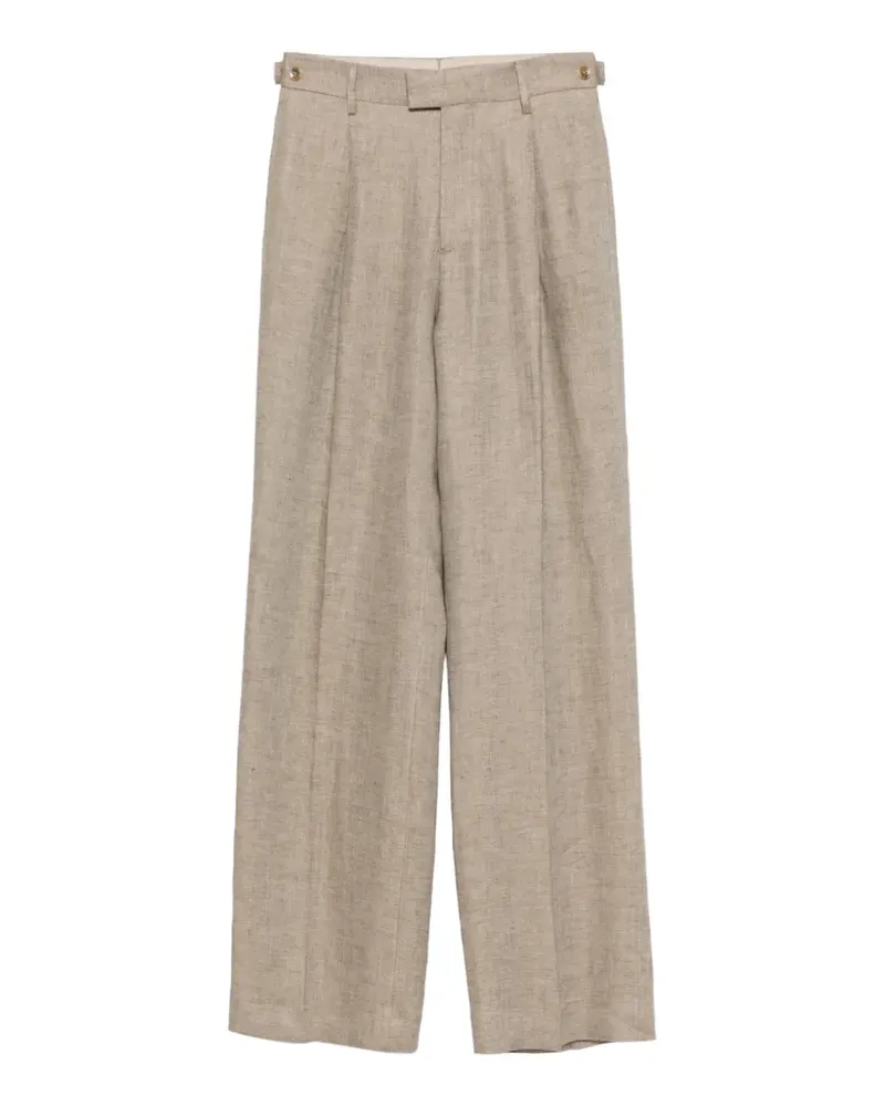 Berwich pleated-front trousers - Nude Nude