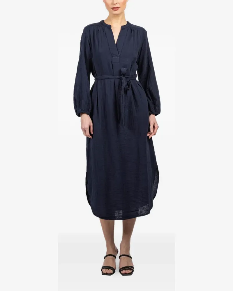 Xírena Josephine V-neck tie midi dress - Blau Blau