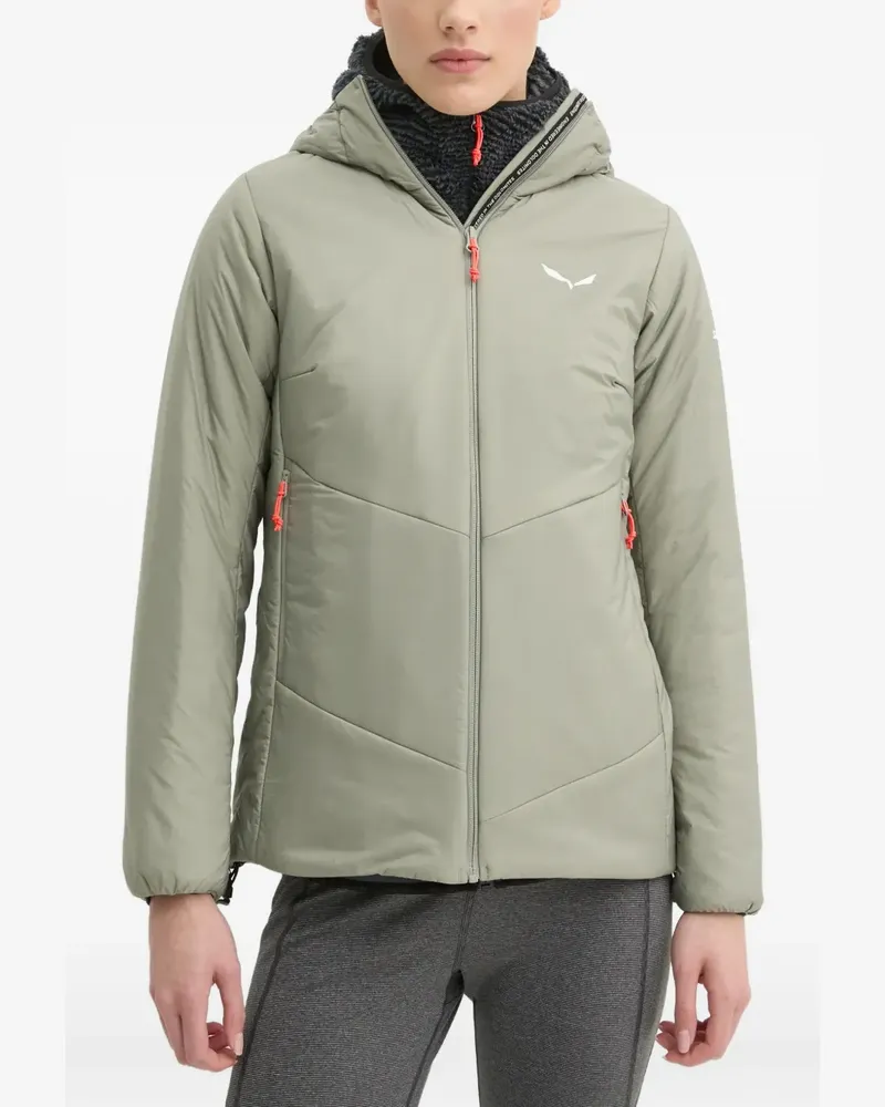 Salewa Puez Catinaccio 2 hooded zip-fastening jacket - Grün Grün