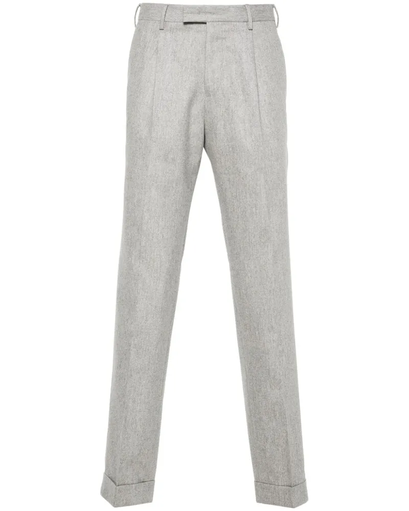 PT TORINO Halbhohe Tapered-Hose - Grau Grau