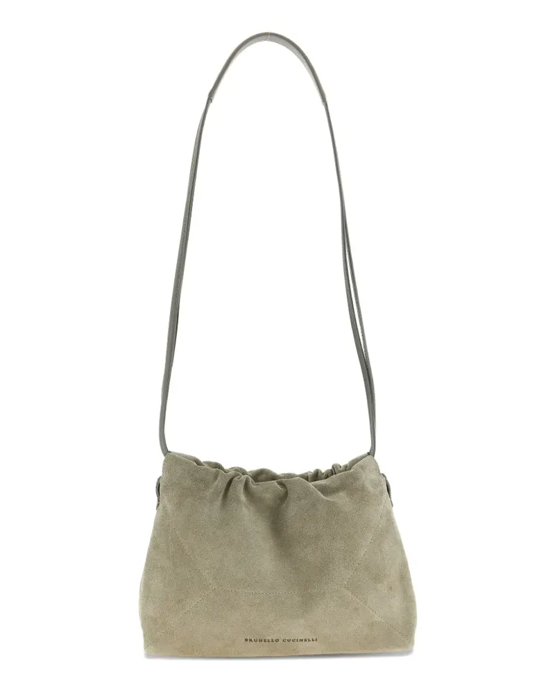 Brunello Cucinelli embossed jewel duo shoulder bag - Nude Nude