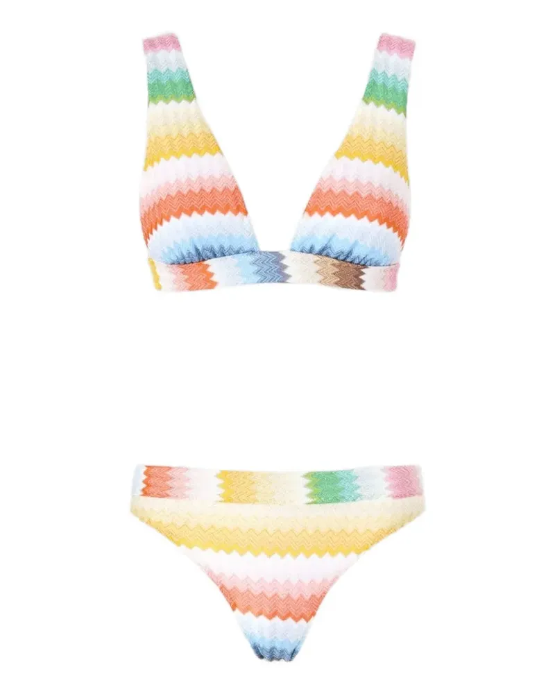 Missoni Bralet-Bikini mit Zickzackmuster - Weiß Weiß