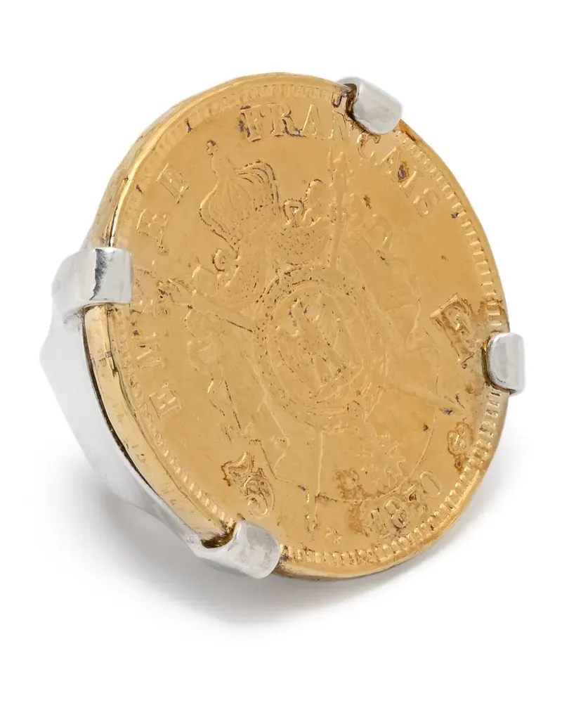 Wouters & Hendrix Large Coin ring - Gold Gold
