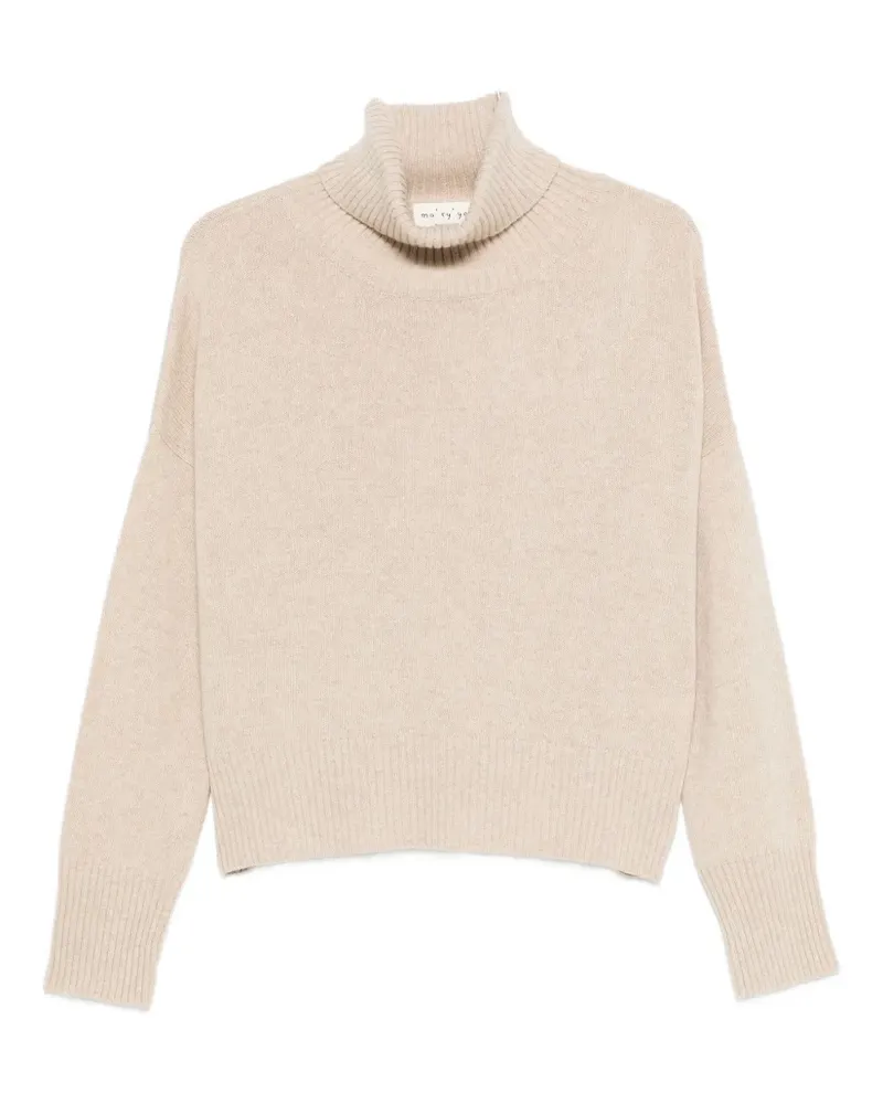 MA'RY'YA roll-neck sweater - Nude Nude