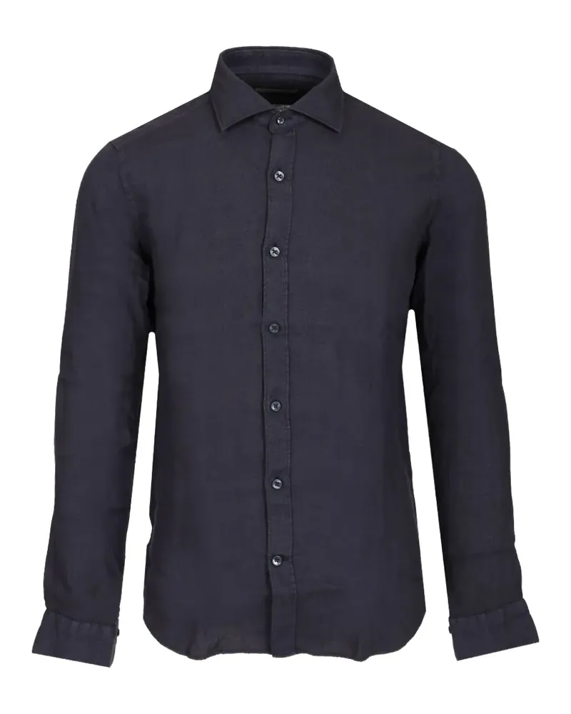 Al Duca D’Aosta 1902 linen button-up shirt - Blau Blau