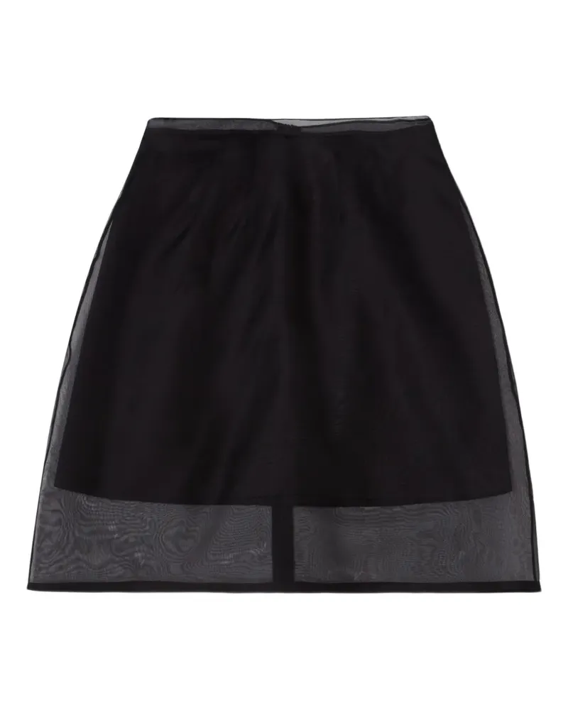 House of Dagmar Minirock aus Organza - Schwarz Schwarz