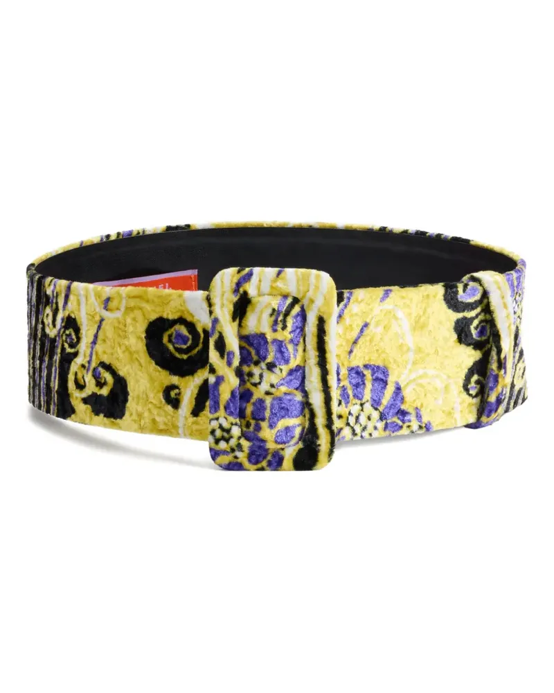La DoubleJ Gemusterter Gürtel - Gelb Gelb