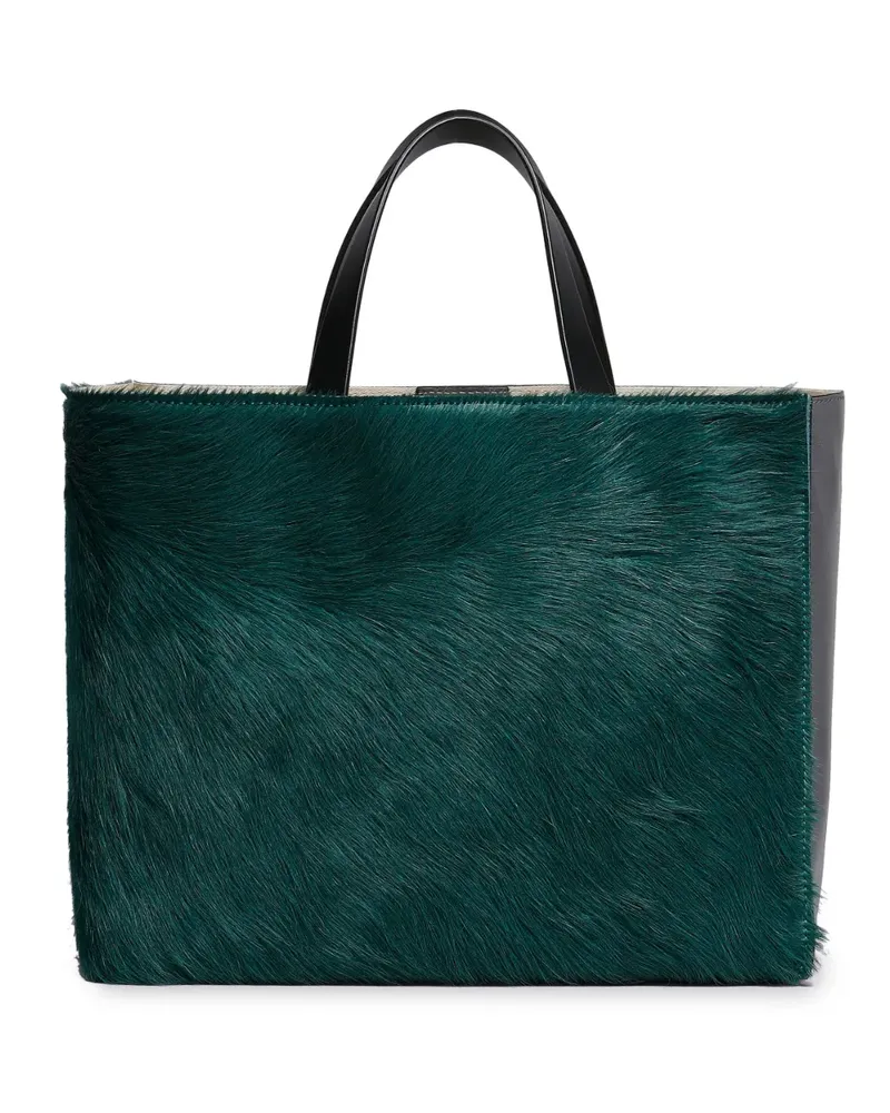 Marni Museo Soft E/W Shopper - Grün Grün