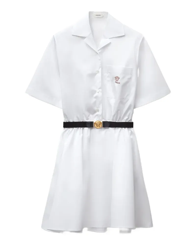 Versace cotton-poplin mini dress - Weiß Weiß
