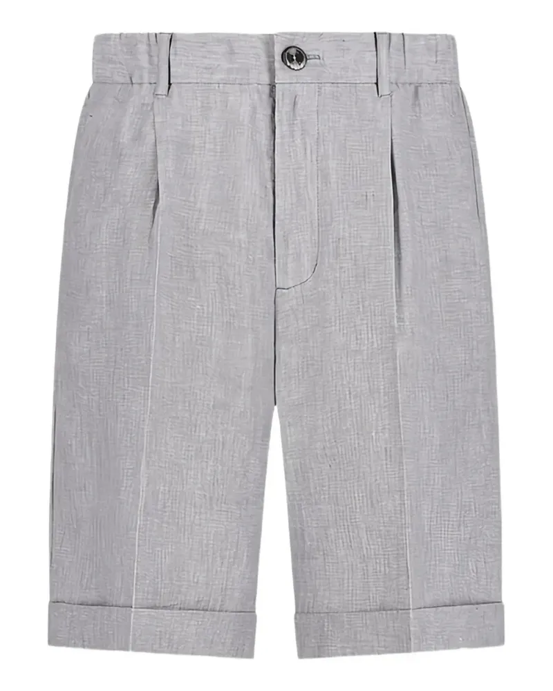 Herno pleated turn-up shorts - Grau Grau