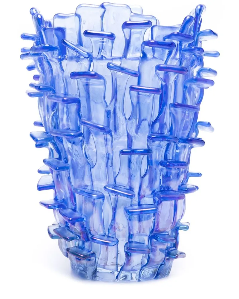 Venini Skulpturale Ritagli Vase (30cm Blau