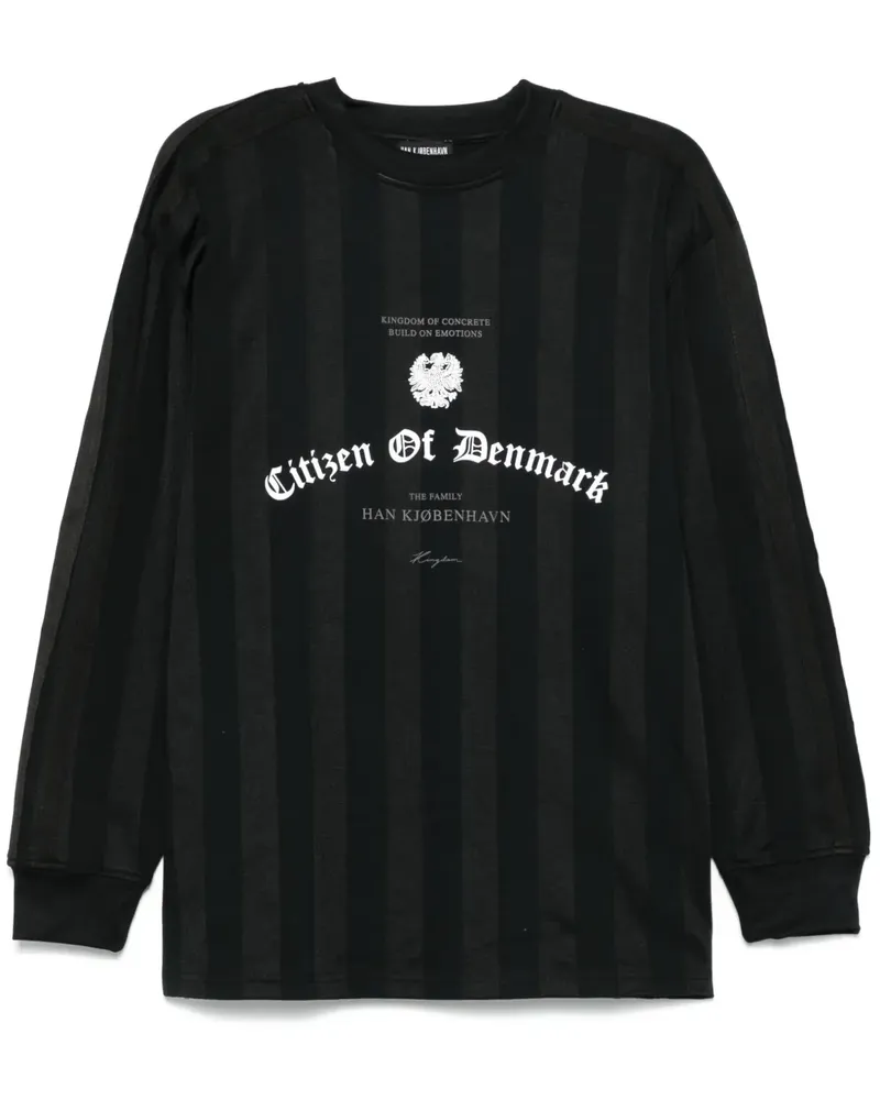 Han Kjøbenhavn Football T-Shirt aus Jersey - Schwarz Schwarz