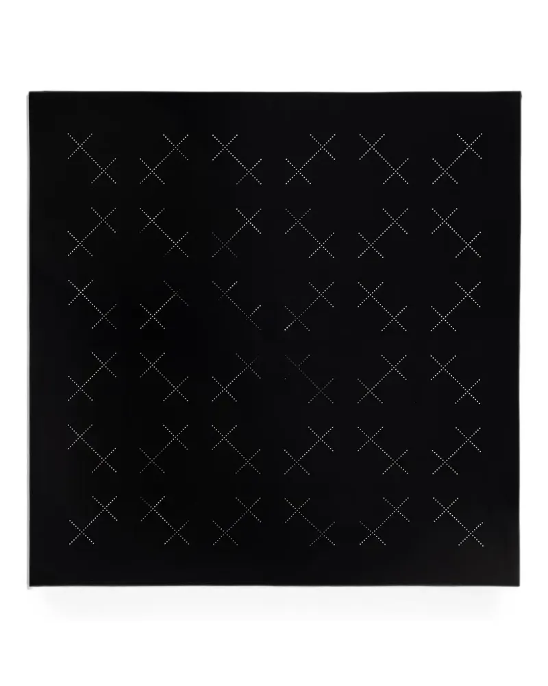 Heliot Emil perforated-logo scarf - Schwarz Schwarz
