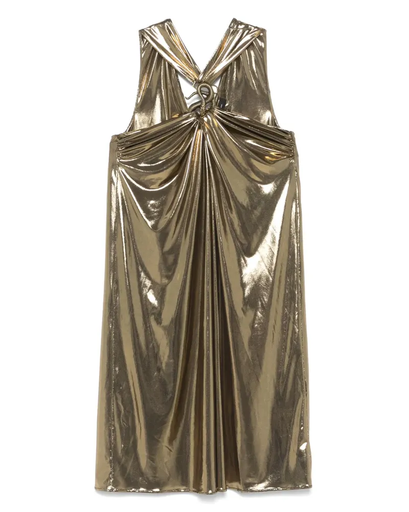 Barbara Bui Jersey-Kleid im Metallic-Look - Gold Gold
