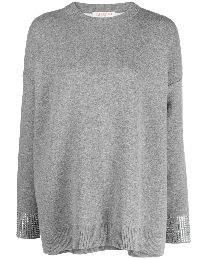 Valentino Garavani Pullover mit Strass - Grau Grau