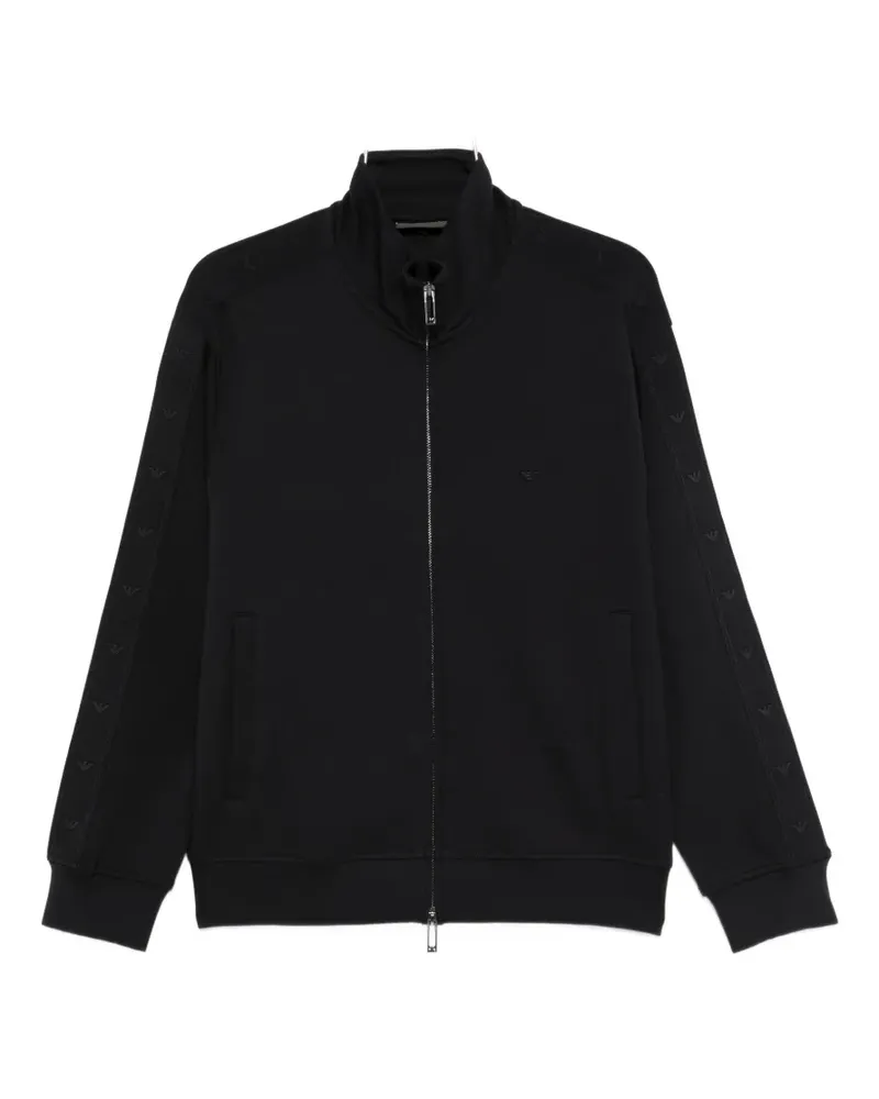 Emporio Armani Sweatshirt mit Reißverschlussdetail - Schwarz Schwarz