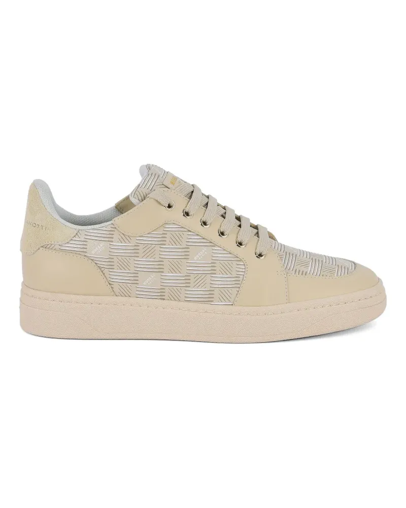 Giuseppe Zanotti GZ Biarritz monogram-print sneakers - Nude Nude