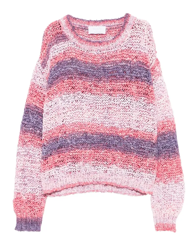 Daniele Fiesoli Gestreifter Strickpullover - Rosa Rosa