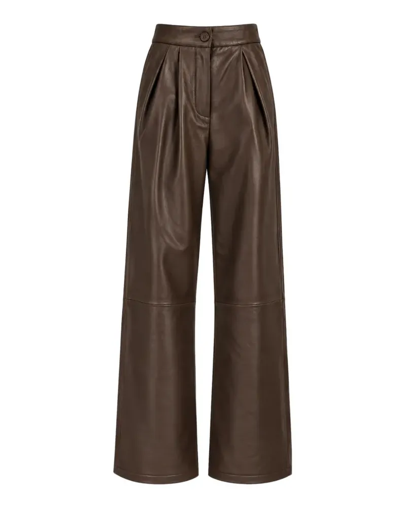 Yves Salomon Hose aus Leder - Braun Braun