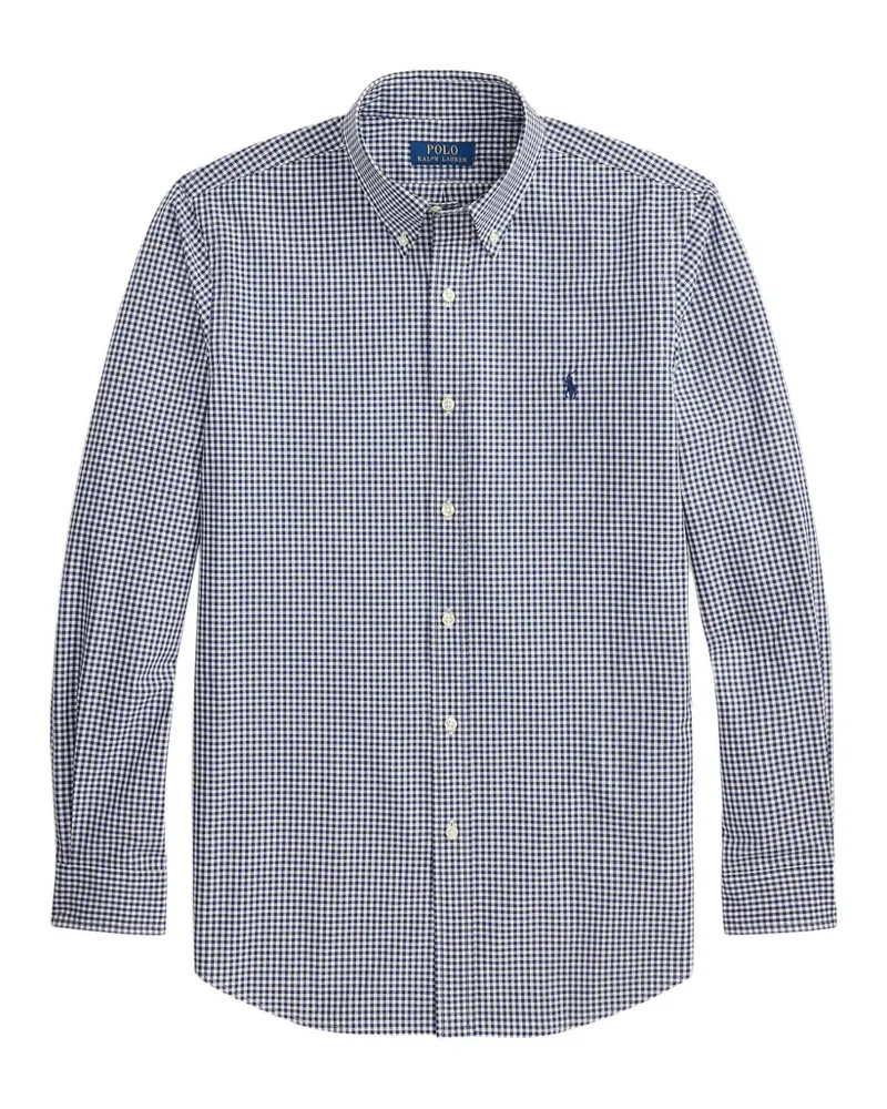 Ralph Lauren gingham-check button-down shirt - Blau Blau