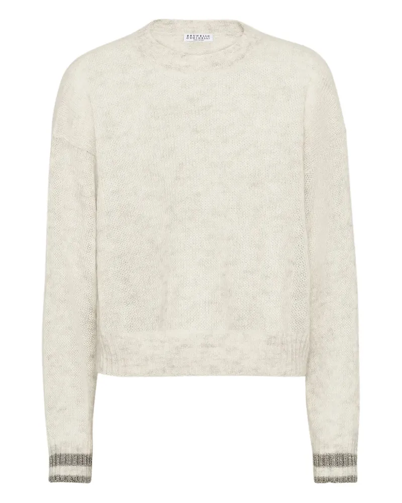 Brunello Cucinelli Pullover mit Rundhalsausschnitt - Nude Nude