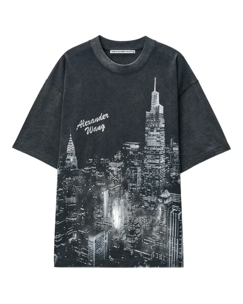 Alexander Wang T-Shirt mit grafischem Print - Schwarz Schwarz