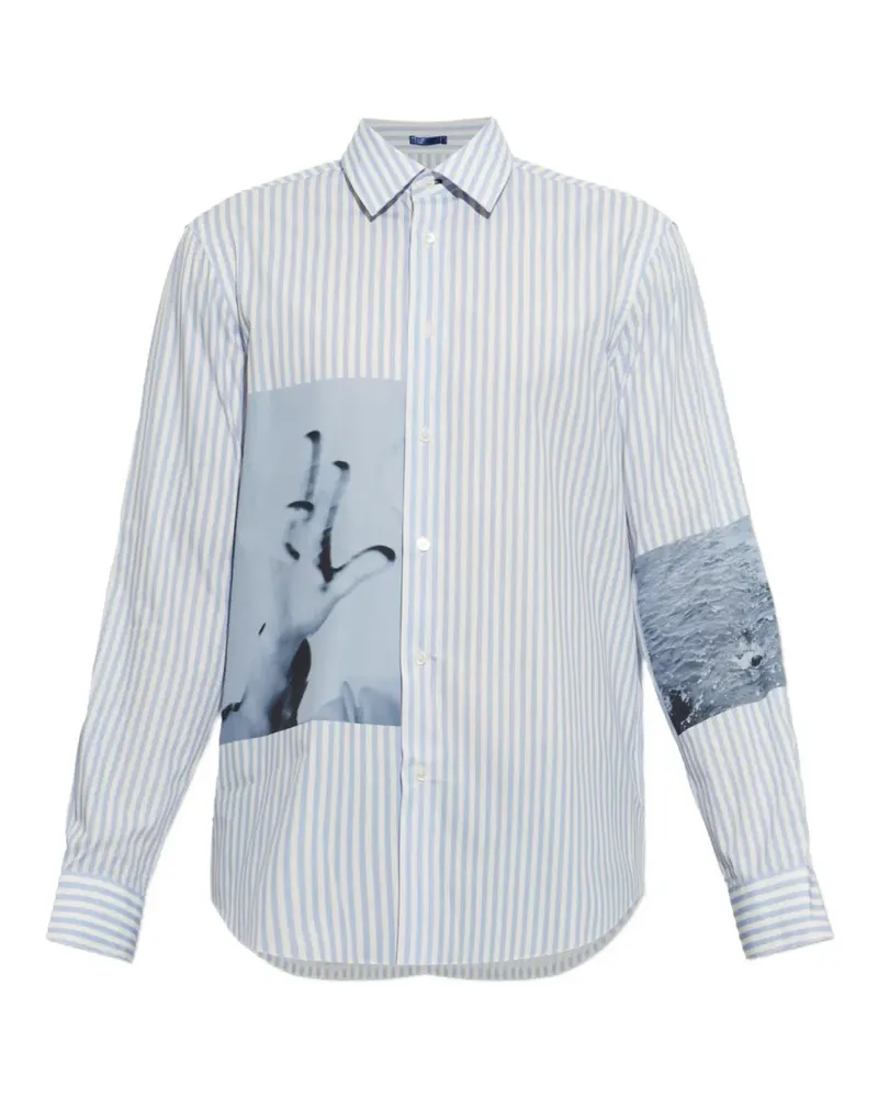 Paul Smith Gestreiftes Hemd - Weiß Weiß
