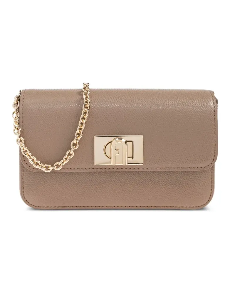 Furla Mini 1927 Umhängetasche mit Kettenriemen - Nude Nude