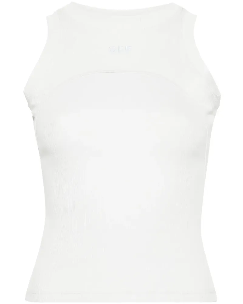 OFF-WHITE Tanktop mit Logo-Stickerei - Grau Grau