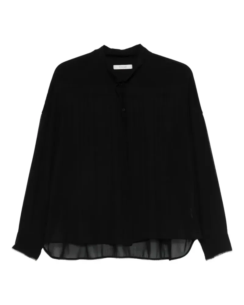 KristenseN Du Nord frayed-detail shirt - Schwarz Schwarz