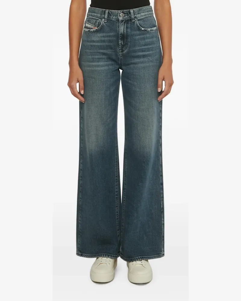 Diesel distressed wide-leg jeans - Blau Blau