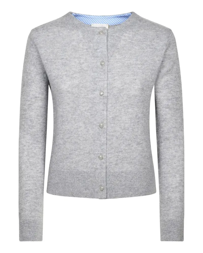 forte_forte Cardigan mit Knopfleiste - Grau Grau
