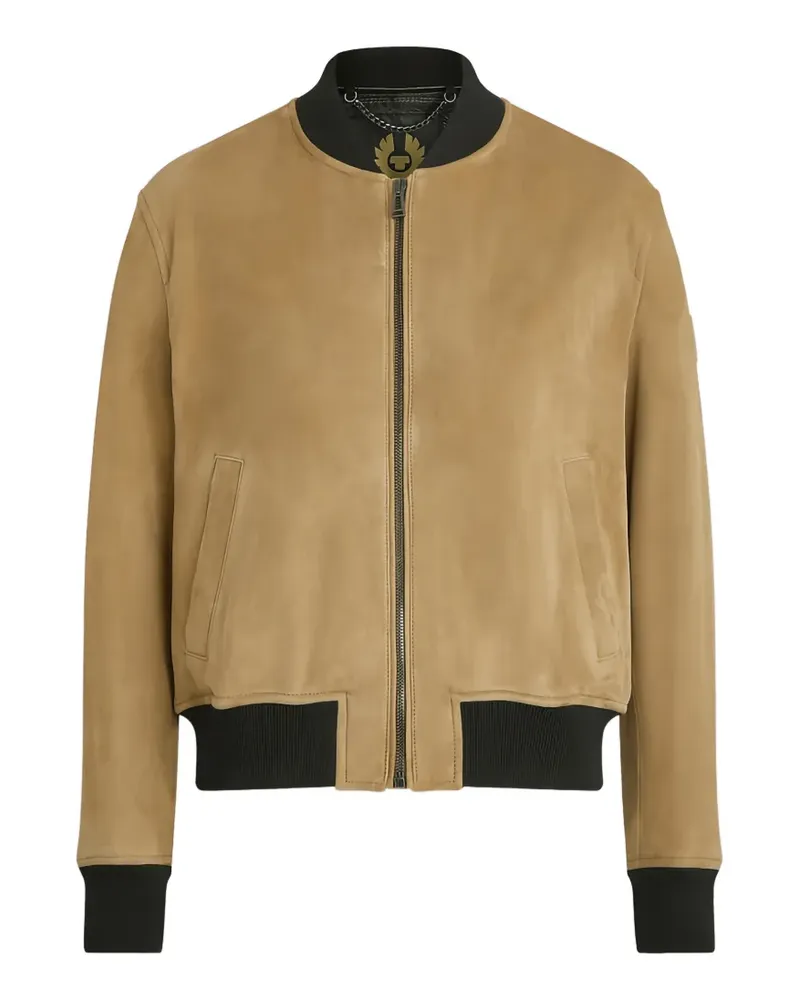 Belstaff zip fastening bomber jacket - Nude Nude