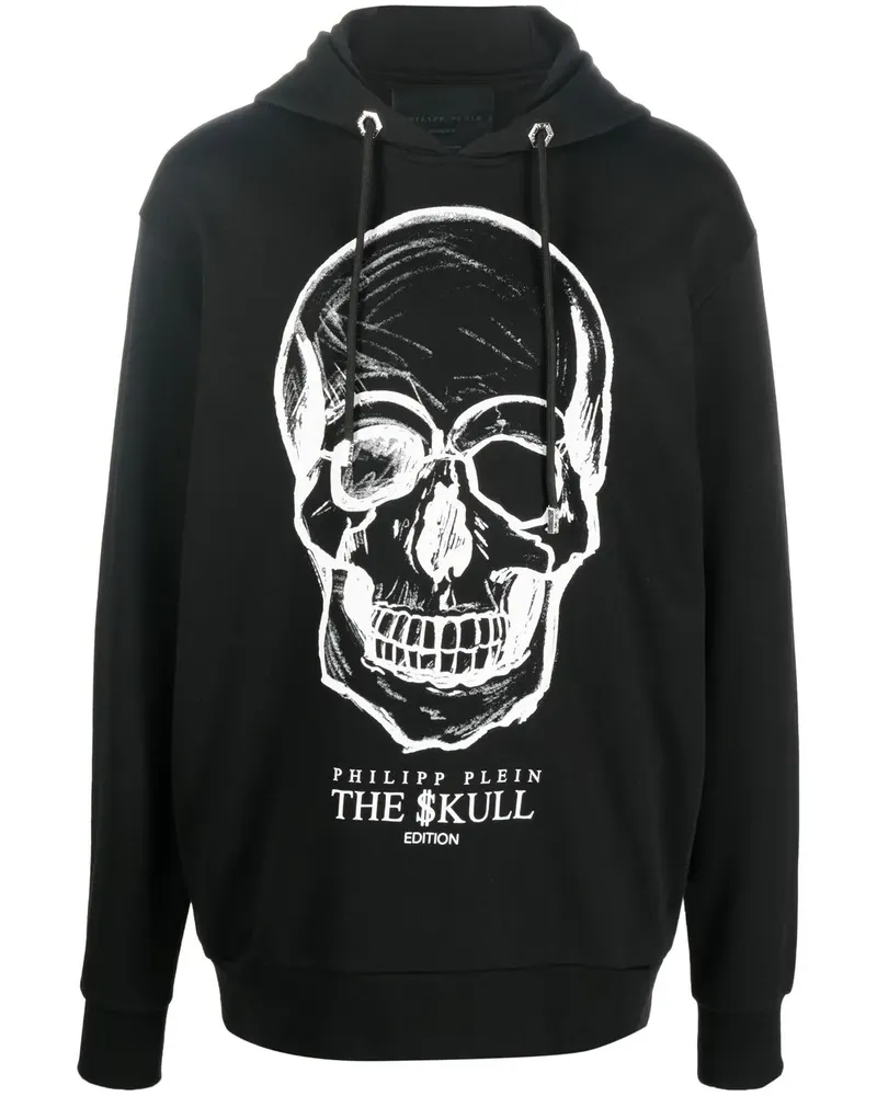 Philipp Plein Hoodie mit Totenkopf-Print - Schwarz Schwarz