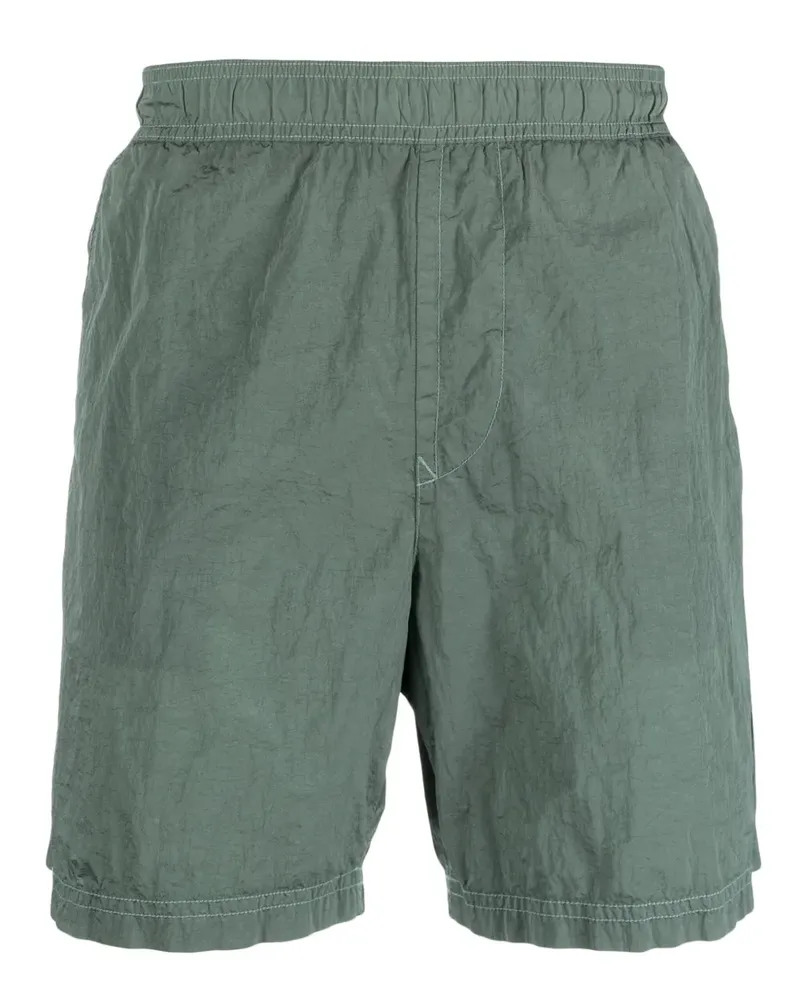 Stone Island Badeshorts mit Kompass-Motiv - Grün Grün