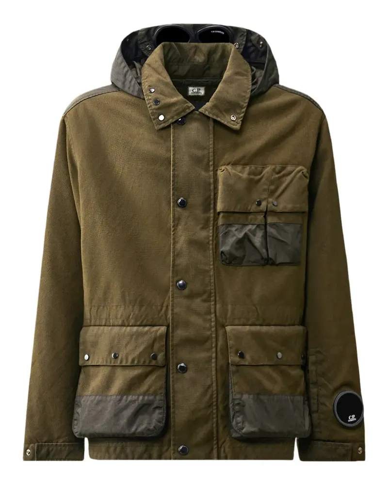 C.P. Company Kapuzenjacke mit Goggle-Detail - Grün Grün