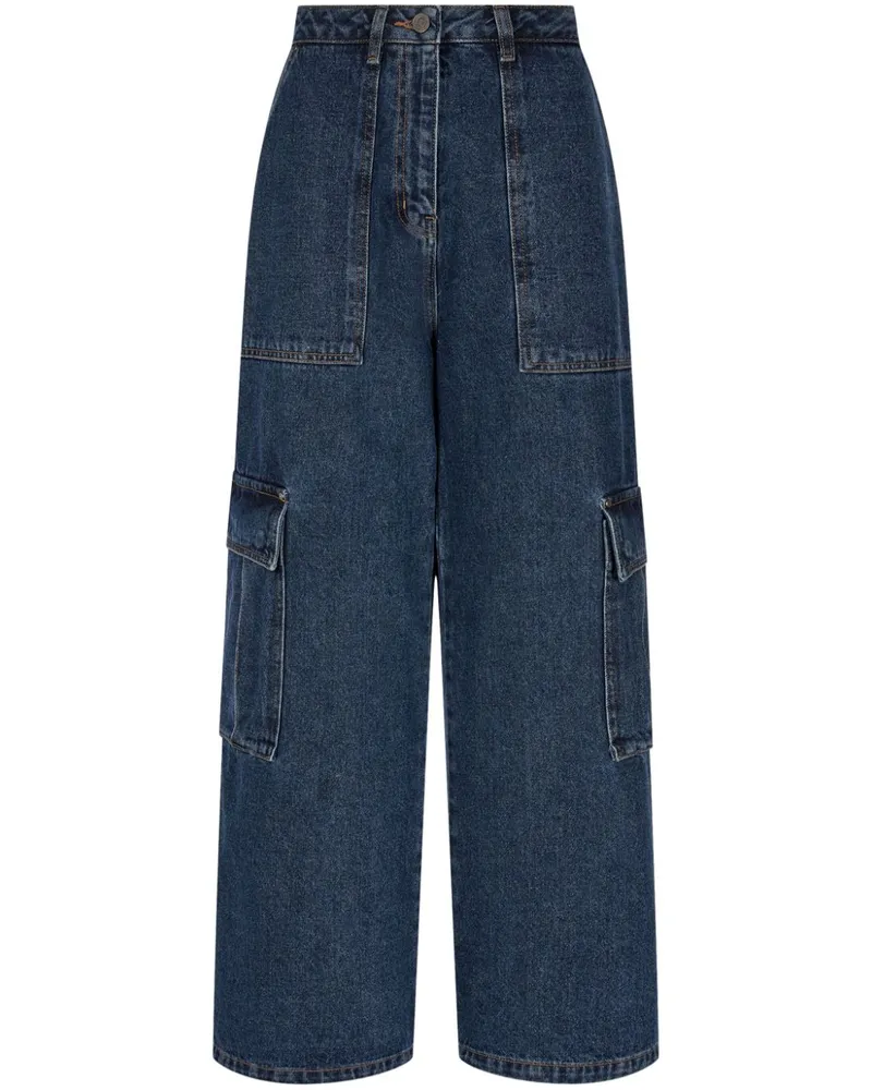 STUDIO TOMBOY Jeans mit aufgesetzter Tasche - Blau Blau