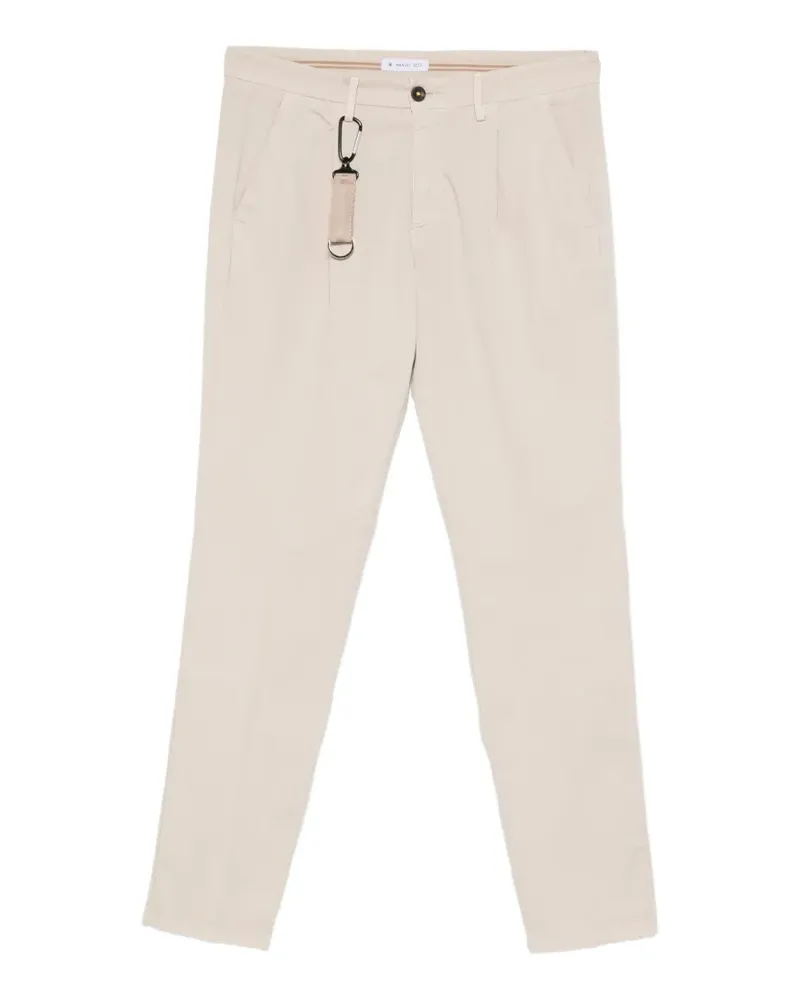 Manuel Ritz Hose mit schmalem Schnitt - Nude Nude