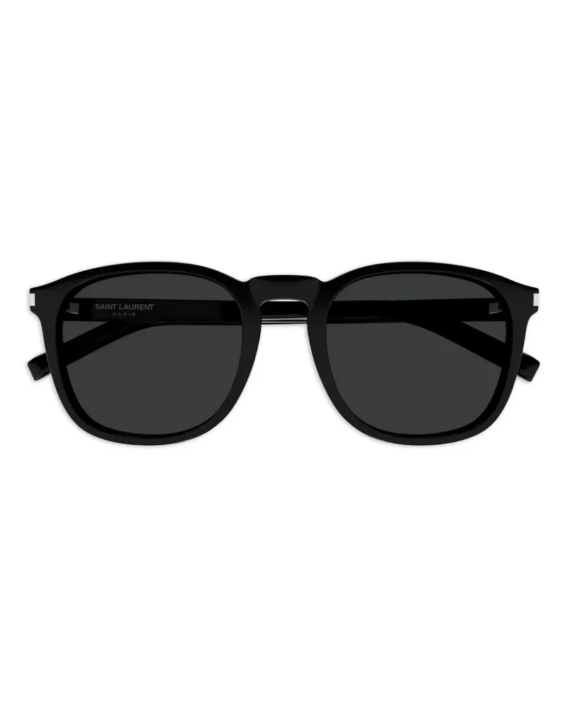 Saint Laurent Sonnenbrille mit rundem Gestell - Schwarz Schwarz