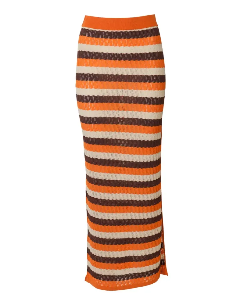 Dodo Bar Or striped skirt - Orange Orange